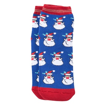 Шкарпетки жіночі новорічні, синій