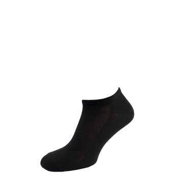 Носки мужские короткие из хлопка, сетка, черный