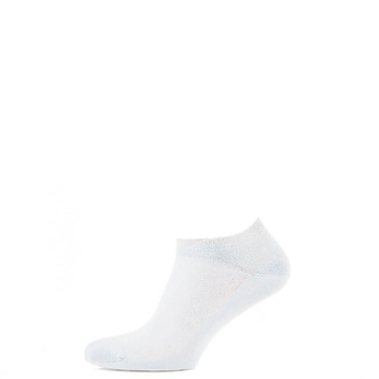 Носки мужские короткие из хлопка, белый