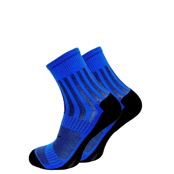 Шкарпетки чоловічі компресійні Summer Multisport ShortDry, чорно-сині