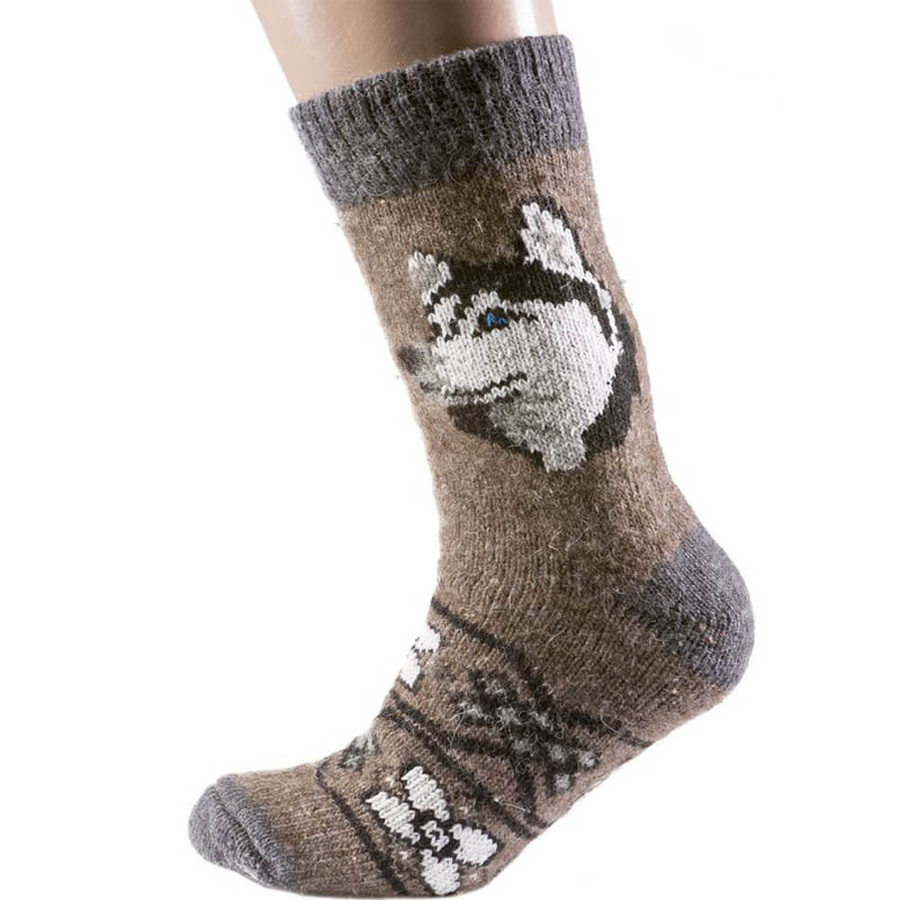 Чоловічі теплі домашні шкарпетки з вовни. бежевий