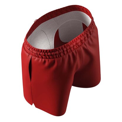 Вид зверху чоловічих шортів для плавання Anatomic Shorts 2.0 New, червоний