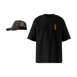Комплект з футболки та кепки, Surf Season Kit, чорний