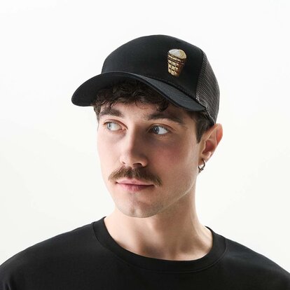Кепка з сіткою, чорна, Cream Summer  MAN's SET вигляд 1 
