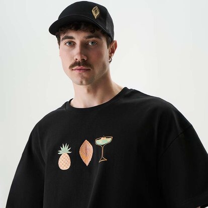 Комплект из футболки и кепки, Honey Resort Kit, черный  MAN's SET вид 1 