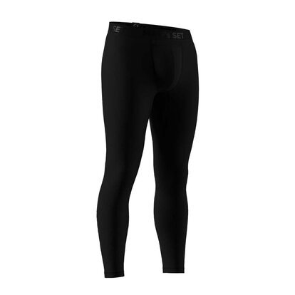 Чоловічі термоштани Thermal Pants Fleece, чорний  MAN's SET вигляд 3 