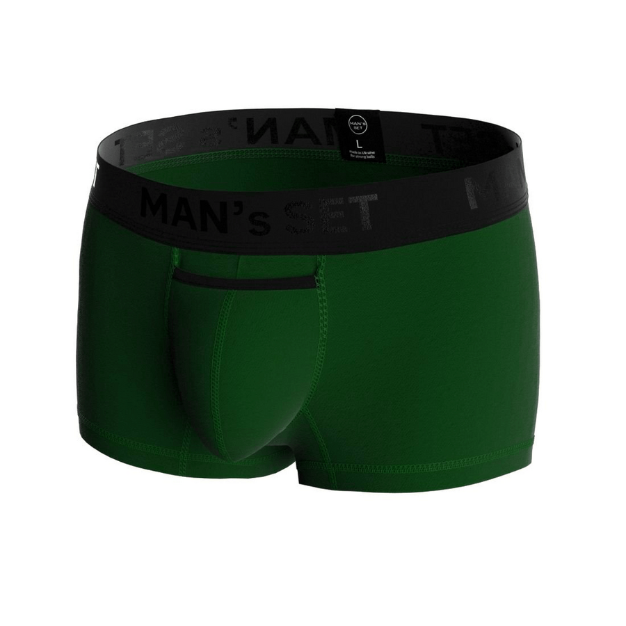 Чоловічі анатомічні боксери "Black Series", Modern, темно-зелені
