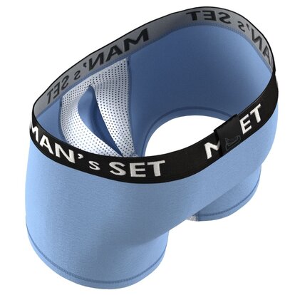 Чоловічі анатомічні боксери з бавовни, Anatomic Modern Light, бірюзовий  MAN's SET вигляд 1 