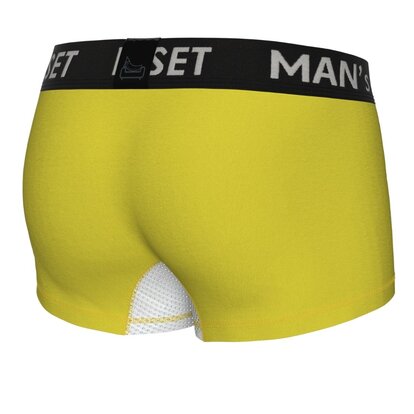 Чоловічі анатомічні боксери з бавовни, Anatomic Modern Light, жовтий  MAN's SET вигляд 3 