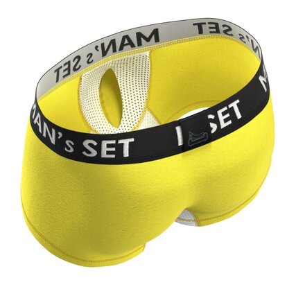 Чоловічі анатомічні боксери з бавовни, Anatomic Modern Light, жовтий  MAN's SET вигляд 1 
