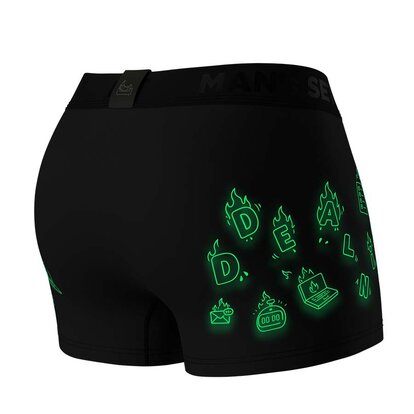 Чоловічі боксери з бавовни, Anatomic Classic 2.0, Black Series, "Онлайн", чорний  MAN's SET вигляд 7 