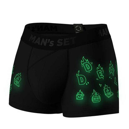 Чоловічі боксери з бавовни, Anatomic Classic 2.0, Black Series, "Онлайн", чорний  MAN's SET вигляд 2 