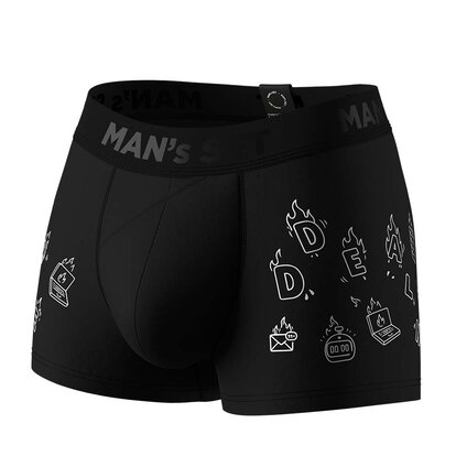Чоловічі боксери з бавовни, Anatomic Classic 2.0, Black Series, "Онлайн", чорний  MAN's SET вигляд 3 