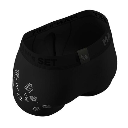 Чоловічі боксери з бавовни, Anatomic Classic 2.0, Black Series, "Онлайн", чорний  MAN's SET вигляд 4 