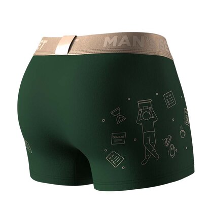 Труси Anatomic Classic 2.0 Gold Series,"Не турбувати", темно-зелений з заду