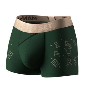 Чоловічі боксери з бавовни, Anatomic Classic 2.0 Gold Series, "Не турбувати", темно-зелений