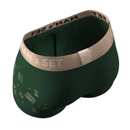 Труси Anatomic Classic 2.0 Gold Series, "Не турбувати", темно-зелений вид в середині