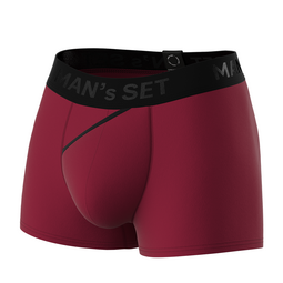 Чоловічі анатомічні боксери з бавовни, Anatomic Classic 2.0, Black Series, бордовий