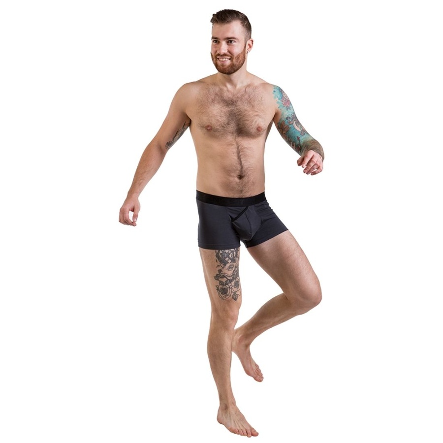 Мужские анатомические боксеры из хлопка, Anatomic Classic 2.0, Black Series, графитовый