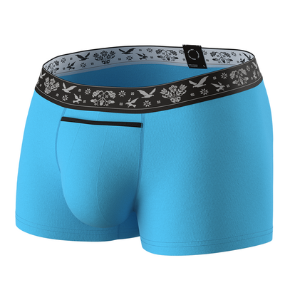 Чоловічі анатомічні боксери Ukrainian Anatomic Classic 1.2 Black Series, світло-бірюзовий  MAN's SET  вид спереду