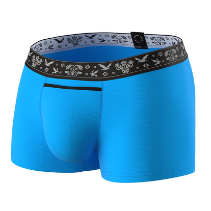 Чоловічі анатомічні боксери Ukrainian Anatomic Classic 1.2 Black Series, бірюзовий  MAN's SET  вид спереду