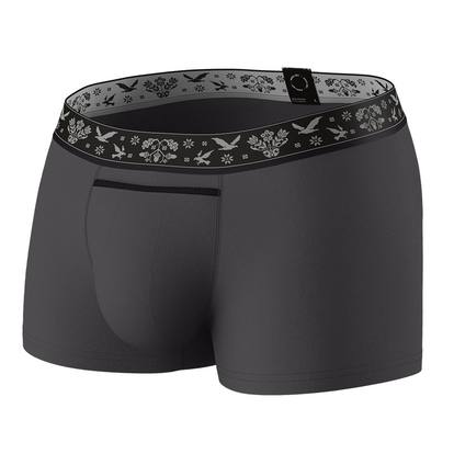 Чоловічі анатомічні боксери Ukrainian Anatomic Classic 1.2 Black Series, графітовий  MAN's SET  вид спереду