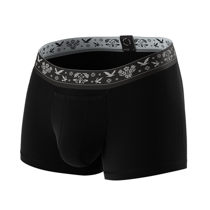 Чоловічі анатомічні боксери Ukrainian Anatomic Boxers Classic, чорний  MAN's SET  вид спереду