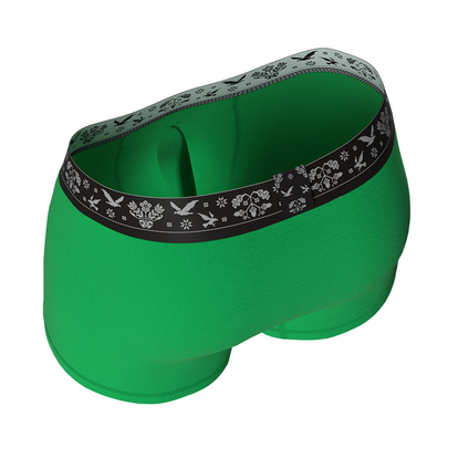 Мужские анатомические боксеры Ukrainian Anatomic Boxers Classic, зеленый  MAN's SET вид 2 