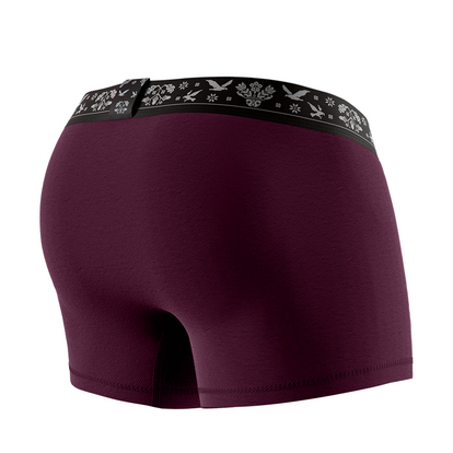 Чоловічі анатомічні боксери Ukrainian Anatomic Boxers Classic, марсала  MAN's SET вигляд 3 