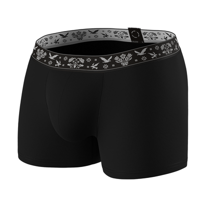 Чоловічі анатомічні боксери Ukrainian Intimate 2.1, чорний  MAN's SET  вид спереду