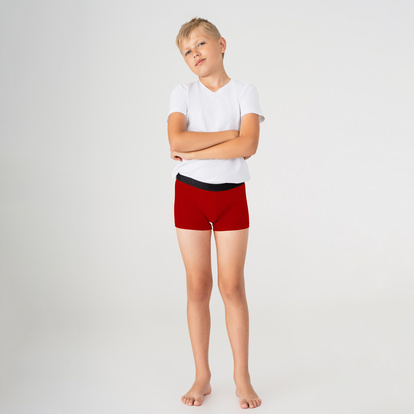 Дитячі анатомічні боксери Anatomic Intimate 2.1 Kids, Black Series, червоний  MAN's SET вигляд 1 