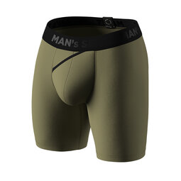 Чоловічі анатомічні боксери з бавовни, Anatomic Long 2.0, Black Series, світлий хакі