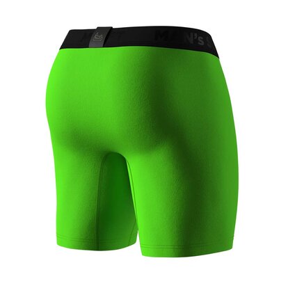 Боксери Anatomic Long 2.0, Black Series, салатовий - вид ззаду