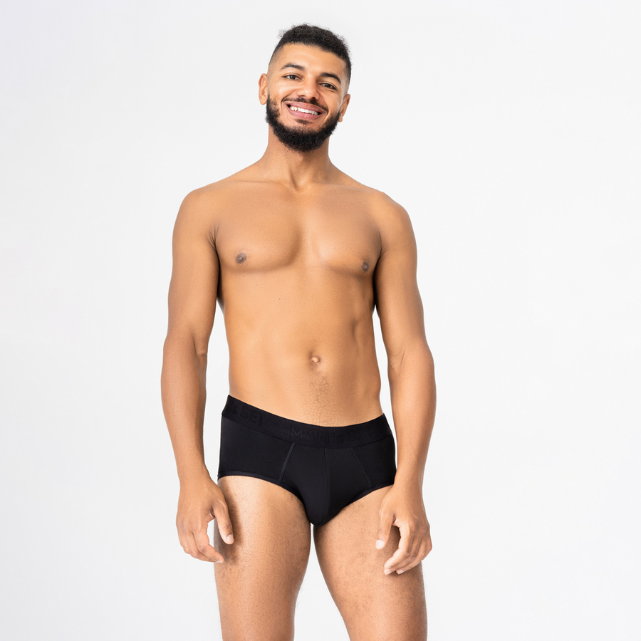 Мужские трусы брифы Anatomic Briefs 2.0 Black Series Micromodal, черный