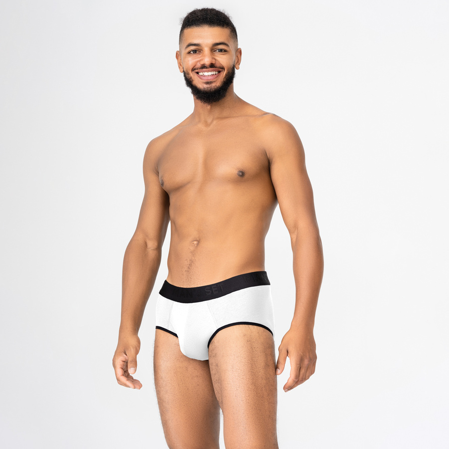 Чоловічі труси бріфи Anatomic Briefs 2.0 Black Series Micromodal, білий