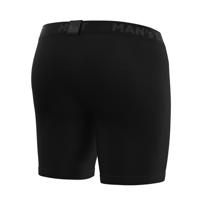 Чоловічі анатомічні боксери Anatomic Long 2.0 Black Series Micromodal, чорний  MAN's SET вигляд 3 