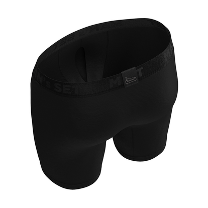 Чоловічі анатомічні боксери Anatomic Long 2.0 Black Series Micromodal, чорний  MAN's SET вигляд 2 