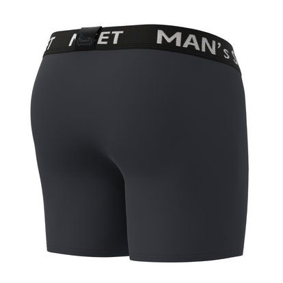 Чоловічі анатомічні боксери, Intimate PRO, графітовий  MAN's SET вигляд 3 