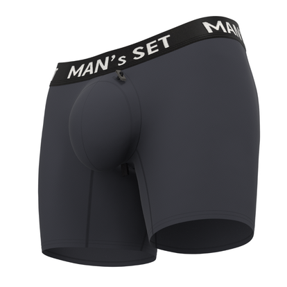 Чоловічі анатомічні боксери, Intimate PRO, графітовий  MAN's SET вигляд 2 