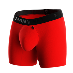Мужские анатомические боксеры, Intimate PRO, Black Series, красный