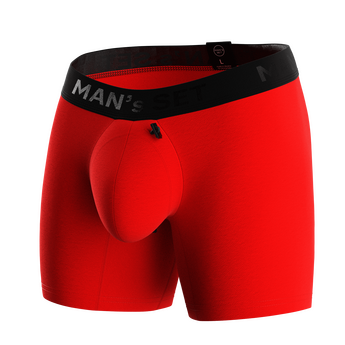 Чоловічі боксери анатомічні, Intimate PRO, Black Series, червоний