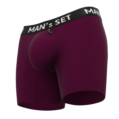 Чоловічі анатомічні боксери, Intimate PRO, марсала  MAN's SET вигляд 4 