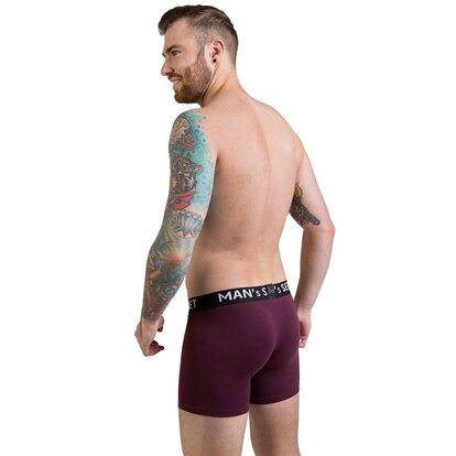 Чоловічі анатомічні боксери, Intimate PRO, марсала  MAN's SET вигляд 3 
