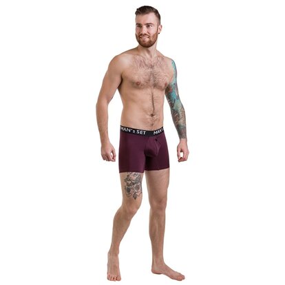 Чоловічі анатомічні боксери, Intimate PRO, марсала  MAN's SET вигляд 7 