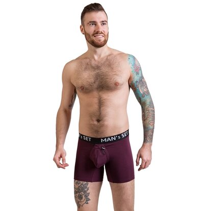 Чоловічі анатомічні боксери, Intimate PRO, марсала  MAN's SET вигляд 8 