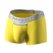 Мужские боксеры из хлопка с сеткой, Anatomic Classic Light, Silver Series, жёлтый