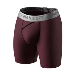 Чоловічі боксери з бавовни, Anatomic Long 2.0, Silver Series, вишня