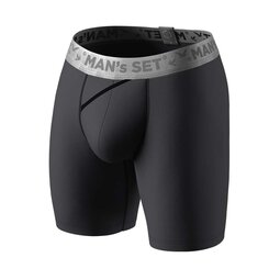 Мужские боксёры из хлопка, Anatomic Long 2.0, Silver Series, графитовый