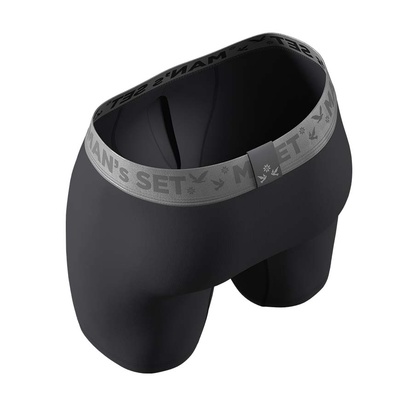 Чоловічі подовжені труси з бавовни, Anatomic Long 2.0, Silver Series, вишня вид зверху