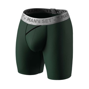 Чоловічі анатомічні боксери з бавовни, Anatomic Long 2.0, Silver Series, темно-зелений